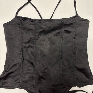 Motel Rocks Black Sleeveless Bustier Too